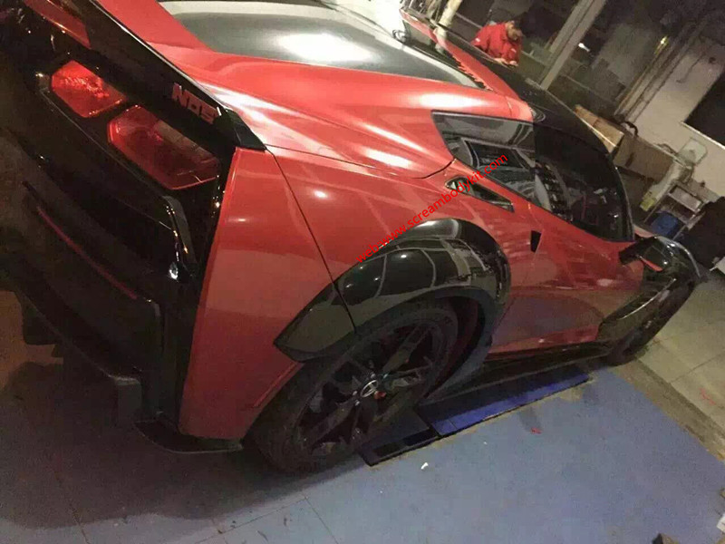 Chevrolet Corvette z06 C7wide body kit and carbon fiber body kit front bumper after bumper side skirts