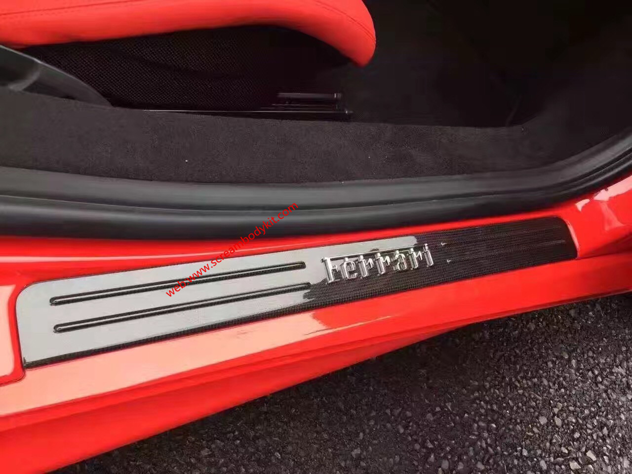 Ferrari F488 update carbon fiber interior trim and other carbon fiber parts