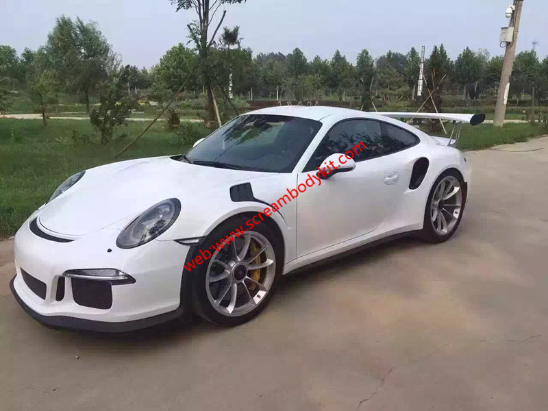 05-12 porsche 911 997 GT3 or GT3 RS body kit front bumper after bumper side skirts hood rear spoiler fenders