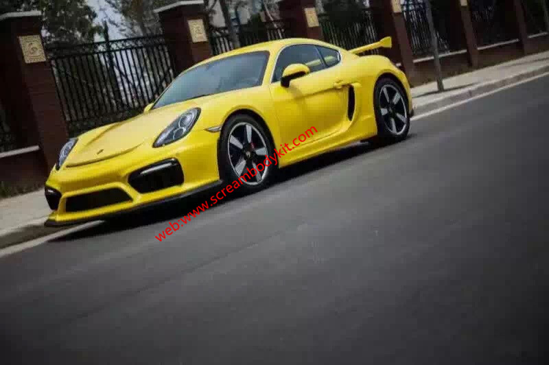 porsche Cayman Boxster 981 GT4 body kit front bumper  rear bumper