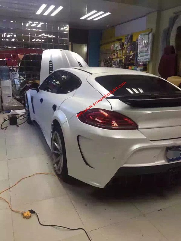 porsche panamera 970 mansory body kit wing carbon fiber front bumper after bumper side skirts hood rear spoiler fenders