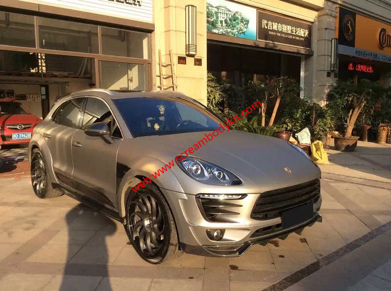 porsche macan body kit front lip after lip wheels brow