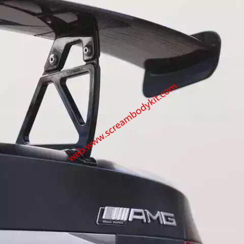 Benz C63 update black series wing Carbon Fiber