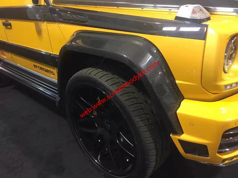 Mercedes Benz G500 G63 w463 mansory body kit front bumper after bumper hood spoiler side skirts fenders