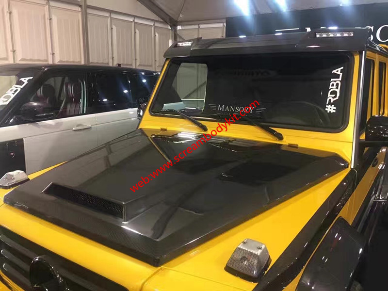 Mercedes Benz G500 G63 w463 mansory body kit front bumper after bumper hood spoiler side skirts fenders