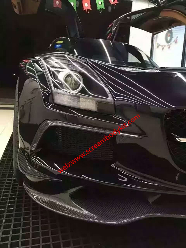 Mercedes Benz sls front lip after lip spoiler carbon fiber