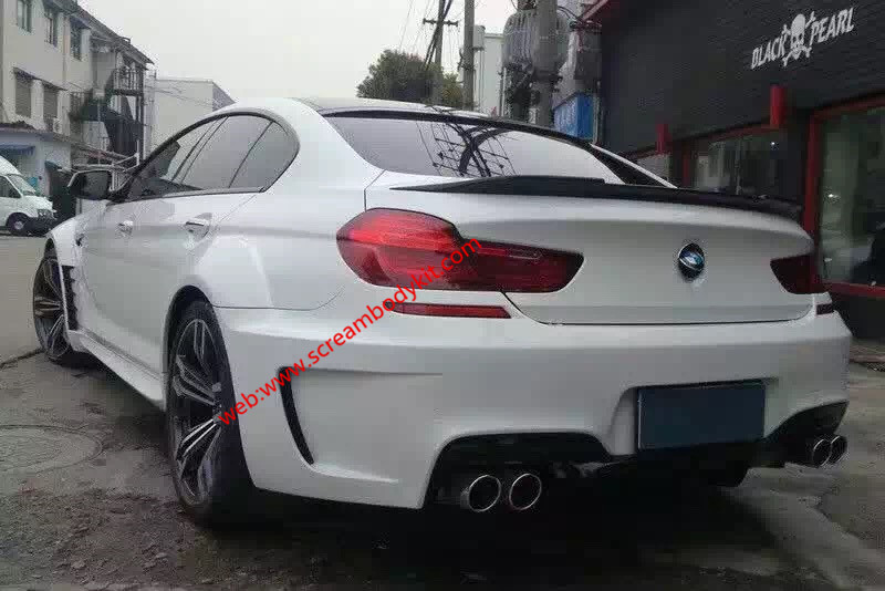 BMW 640 M6 F12 F13 wide body kit front bumper rear bumper side skirts wide fenders hood spoiler wing