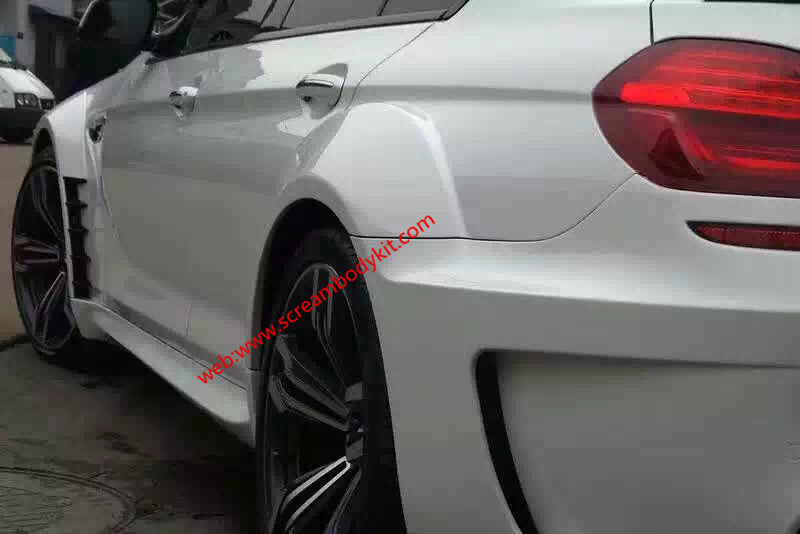 BMW 640 M6 F12 F13 wide body kit front bumper rear bumper side skirts wide fenders hood spoiler wing