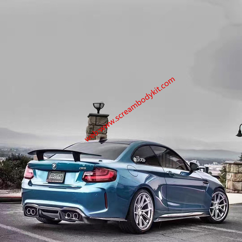 BMW M2F87 MTC body kit front lip after lip skirts wing carbon fiber