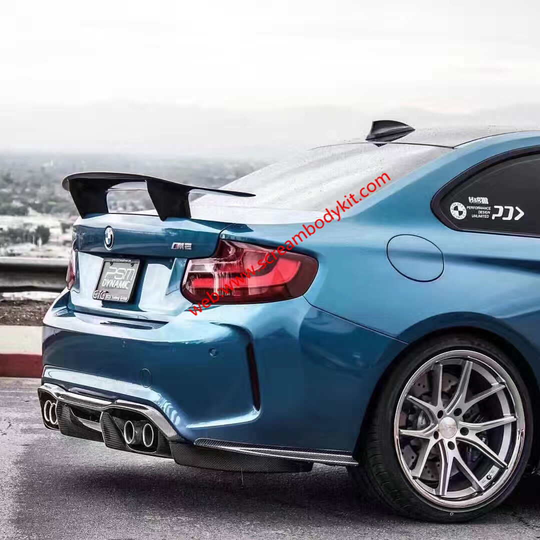 BMW M2F87 MTC body kit front lip after lip skirts wing carbon fiber