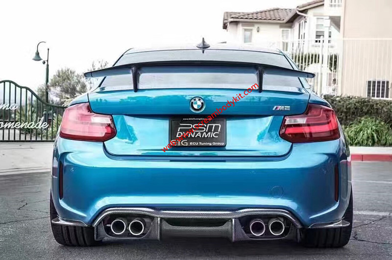 BMW M2F87 MTC body kit front lip after lip skirts wing carbon fiber