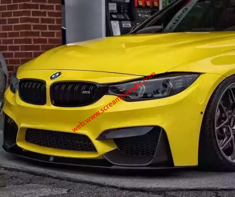 BMW M3 M4 body kit front lip after lip side skirts spoiler carbon fiber