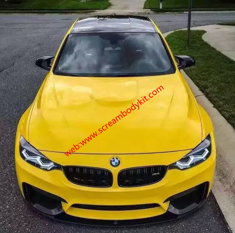 BMW M3 M4 body kit front lip after lip side skirts spoiler carbon fiber