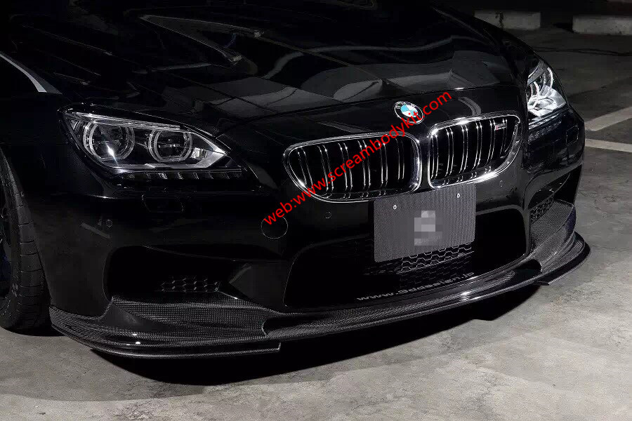 BMW M6 3D front lip after lip side skirts carbon fiber