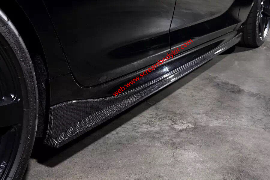 BMW M6 3D front lip after lip side skirts carbon fiber