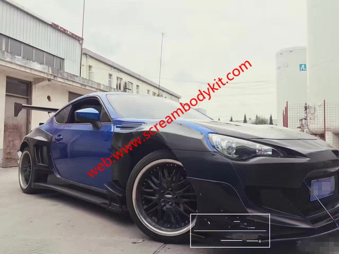 Toyota FT86 GT86 FRS SUBARU BRZ body kit front bumper after bumper side skirts fenders spoiler