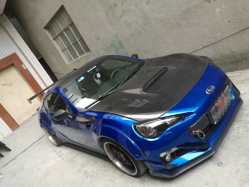 Subaru BRZ body kit front lip after lip side skirts spoiler hood