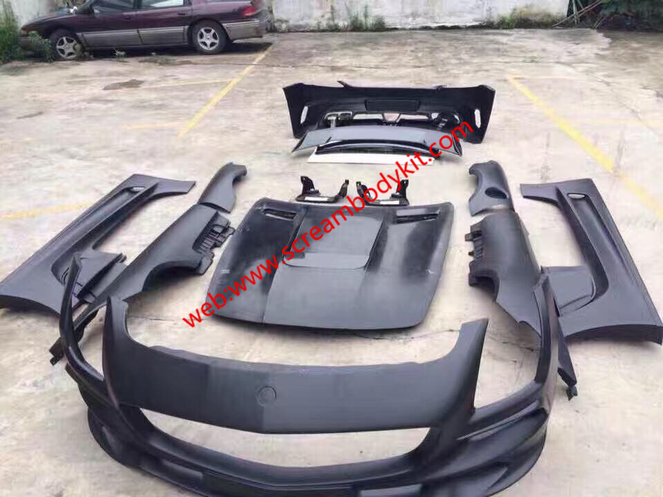 Mercedes-Benz SLS body kit spoiler front bumper after bumper side skirts fenders