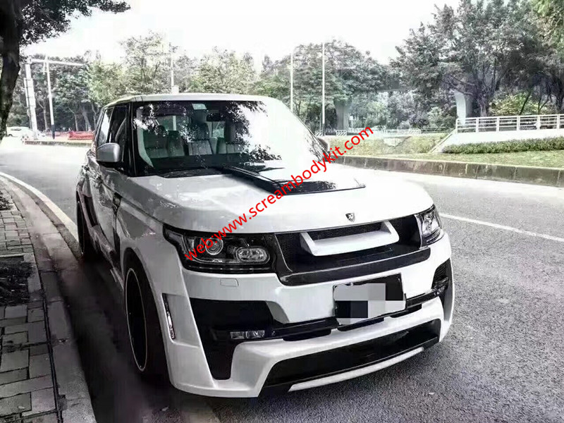 Landrover body kit front bumper after bumper side skirts fenders