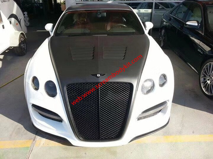 08-14 Bentley Continental GT wide body kit front bumper after bumper side skirts wide fenders