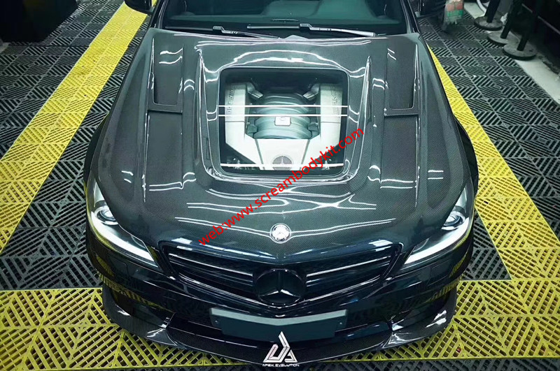 BENZ W204 C63AMG Carbon Fiber hood