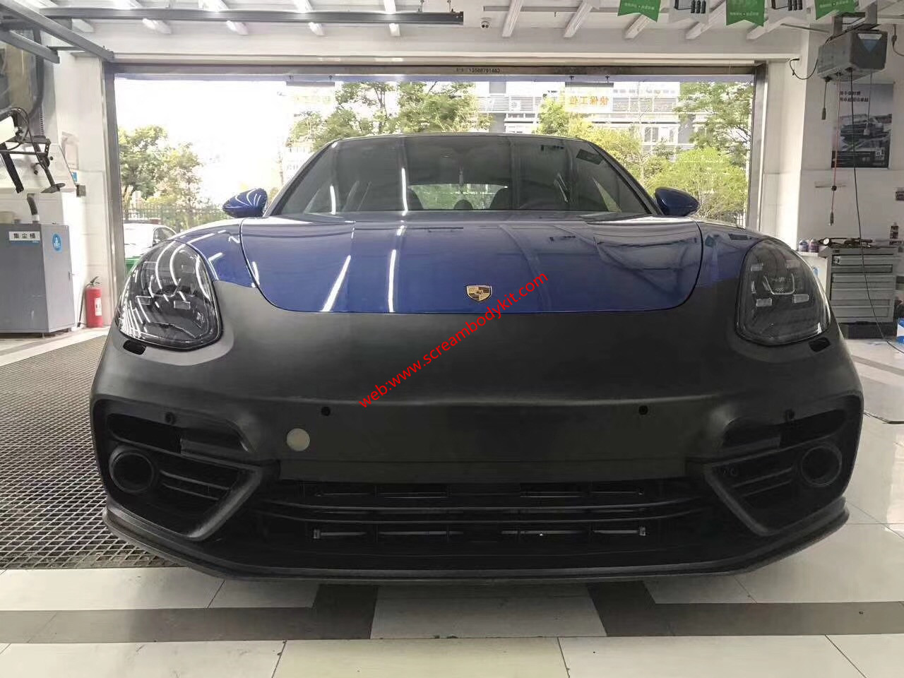 porsche panamera turbo front bumper