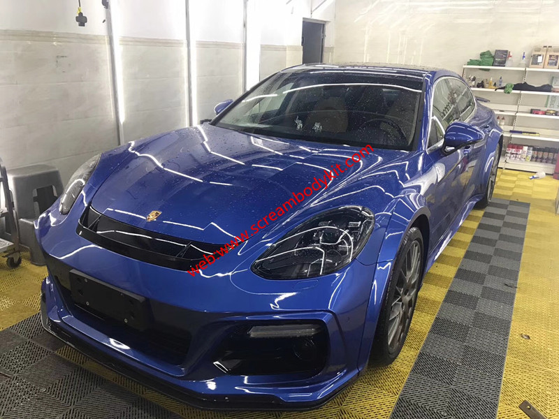 Porsche Panamera 971 wide body kit techart front bumper after bumper side skirts spoiler fenders