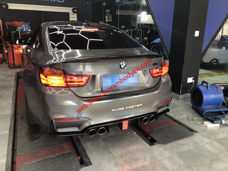 BMW M3 M4 carbon fiber after lip