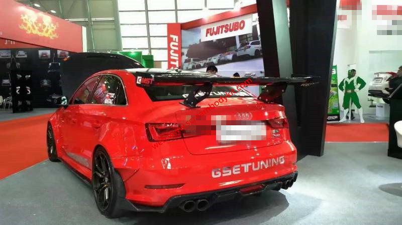 Audi A3 S3 RS3 wide body kit kit front lip after lip side skirts