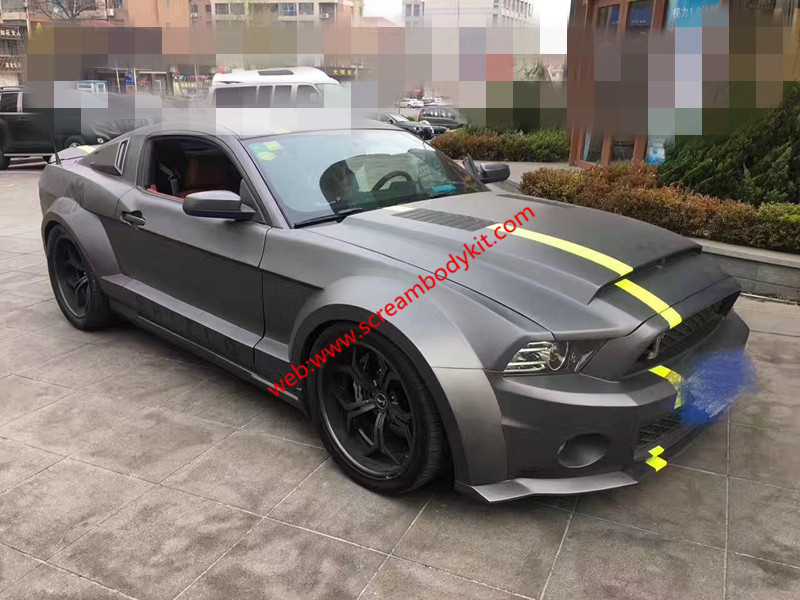 10-13 Mustang GT500 wide body kit front lip after lip side skirts fenders