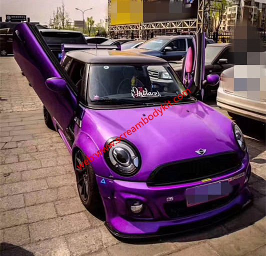 MINI R56 COOPER S wide body kit front bumper after bumper side skirts fenders spoiler