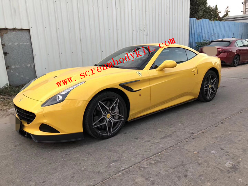 Ferrari California bodykit front lip after lip side skirts spoiler carbon fiber