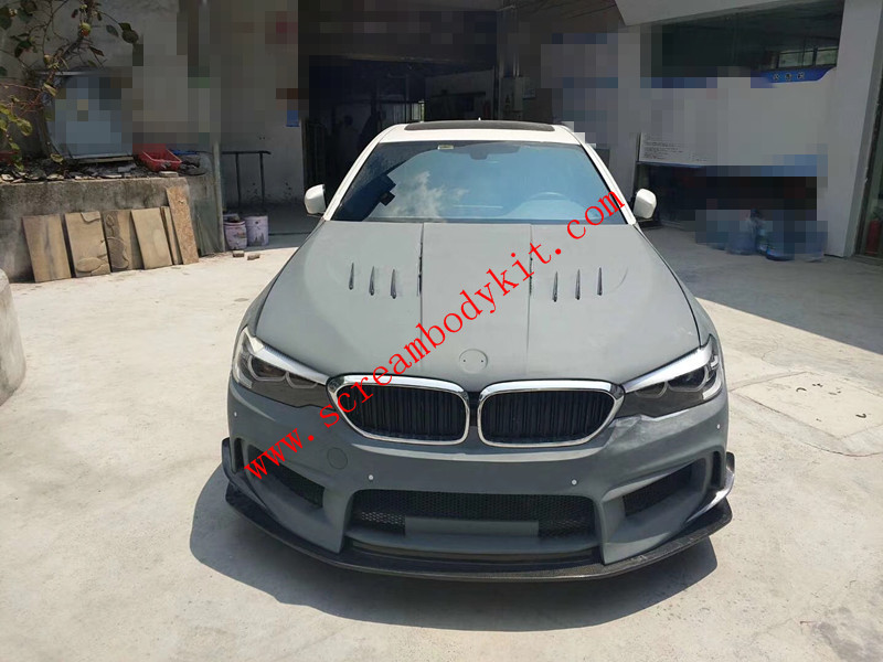 New BMW 525i G30/G38 body kit front bumper after bumper side skirts fenders hood