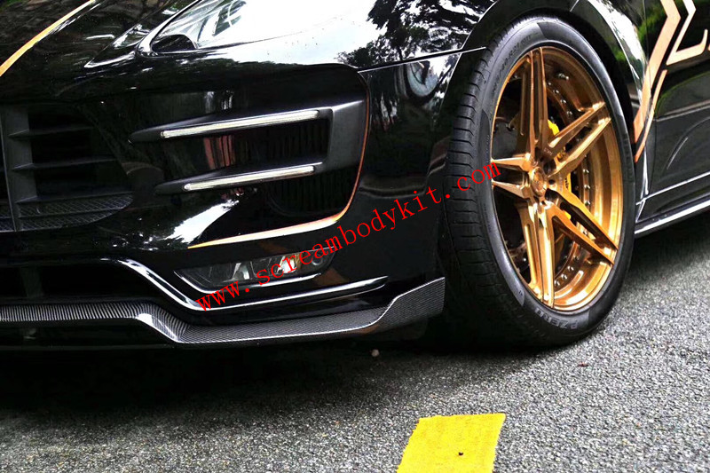 Porsche macan /macan turbo  body kit front lip after lip side skirts carbon fiber