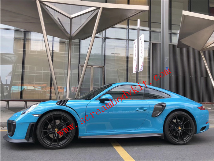 Porsche GT2RS body kit 991 911 carrera carreraS  front bumper after bumper side skirts wing rear spoiler hood