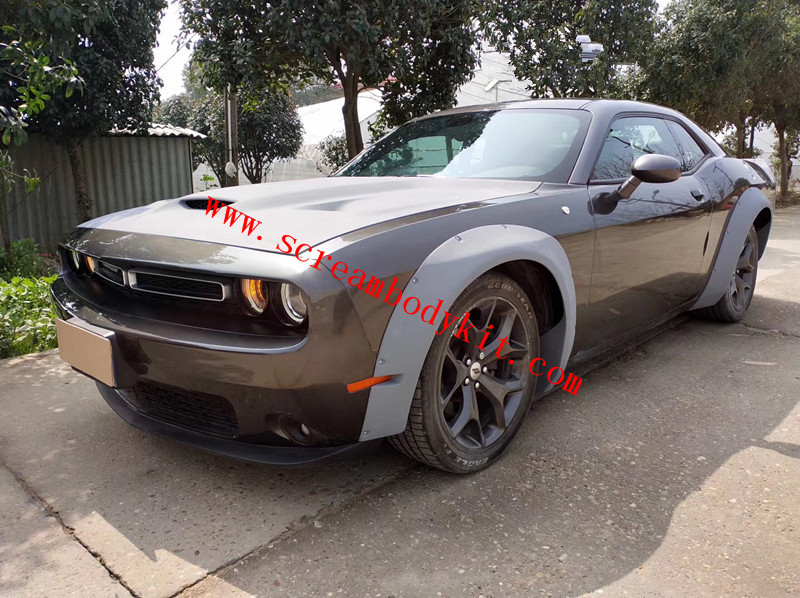 Challenger wide body kit hood spoiler fenders