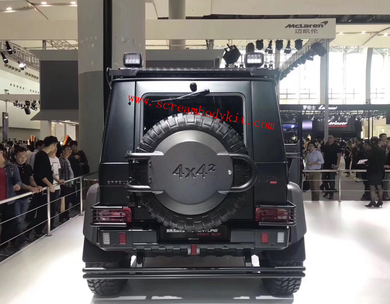 Mercedes-Benz W463 G500 G550 G63 BRABUS 4X4 carbon fiber ADVENTURE SPARE TIRE HOLDER