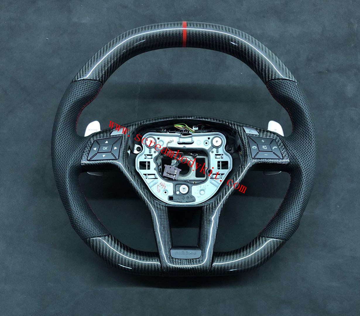 Mercedes-Benz W204 C63 AMG carbon fiber Steering wheel