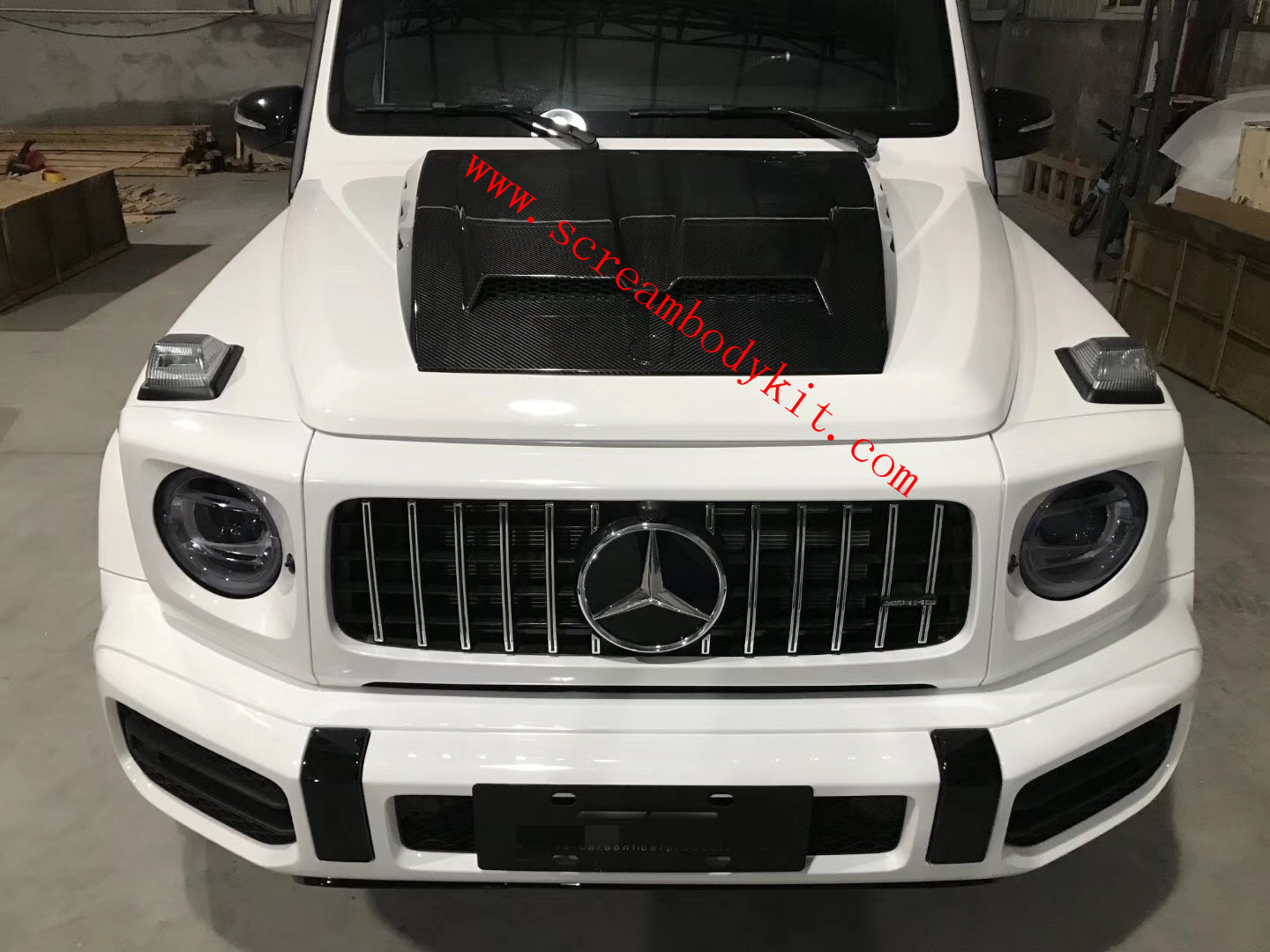 Mercedes-Benz w464 G500 g63 Brabus dry carbon fiber hood