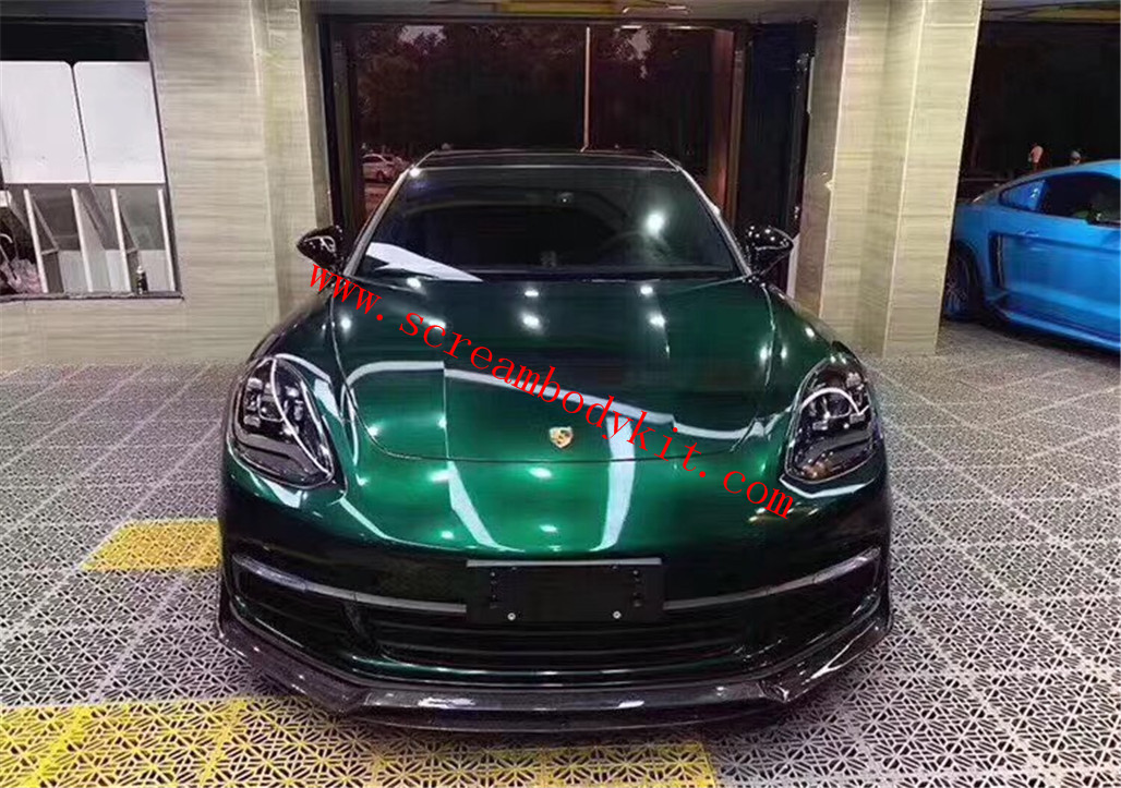 Porsche Panamera 971 body kit carbon fiber front lip rear lip side skirts GT spoiler