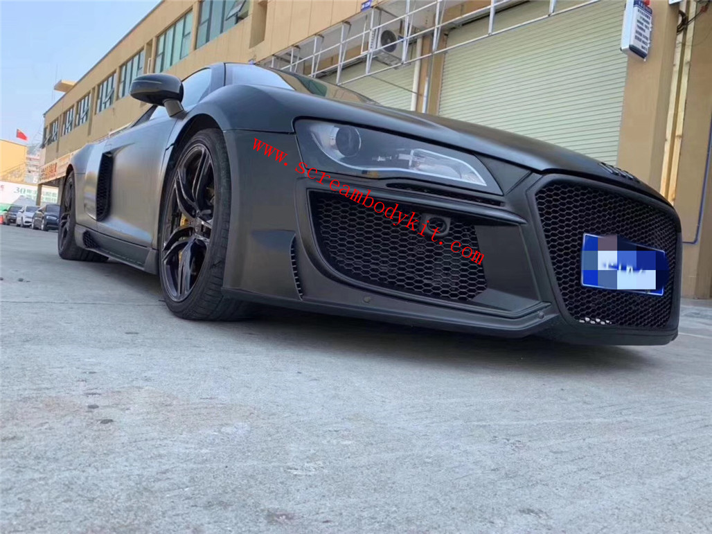 Audi R8 body kit front bumper after bumper side skirts