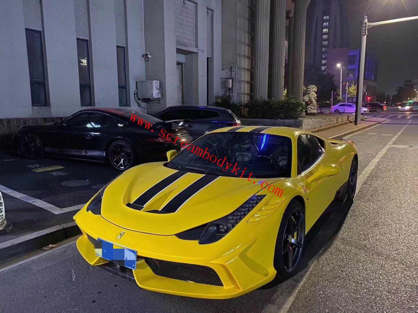 Ferrari 458 ITALIA/SPIDER body kit front bumper hood and after lip