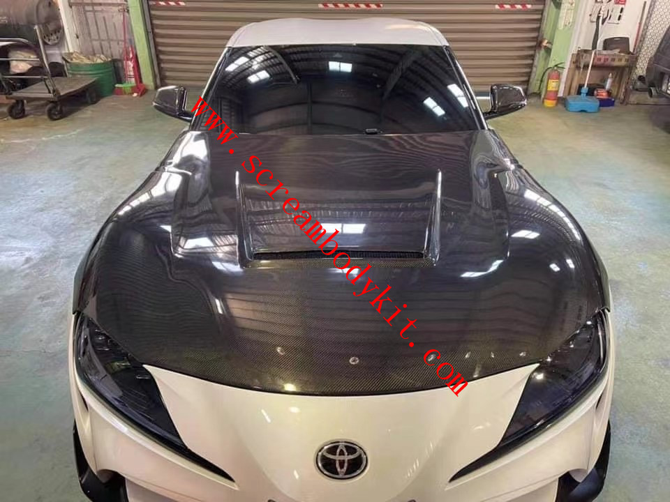 Toyota A90 GR supra carbon fiber hood