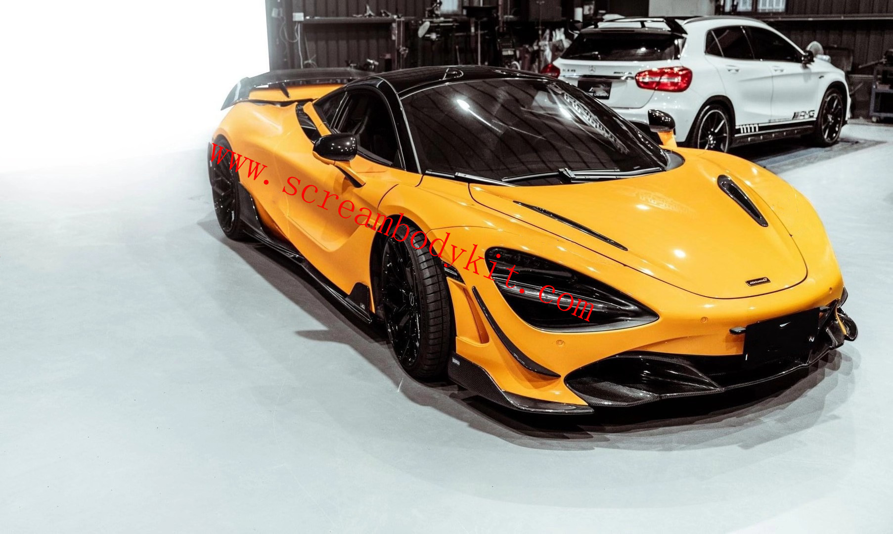 Mclaren 720S front lip side skirts rear lip spoiler carbon fiber