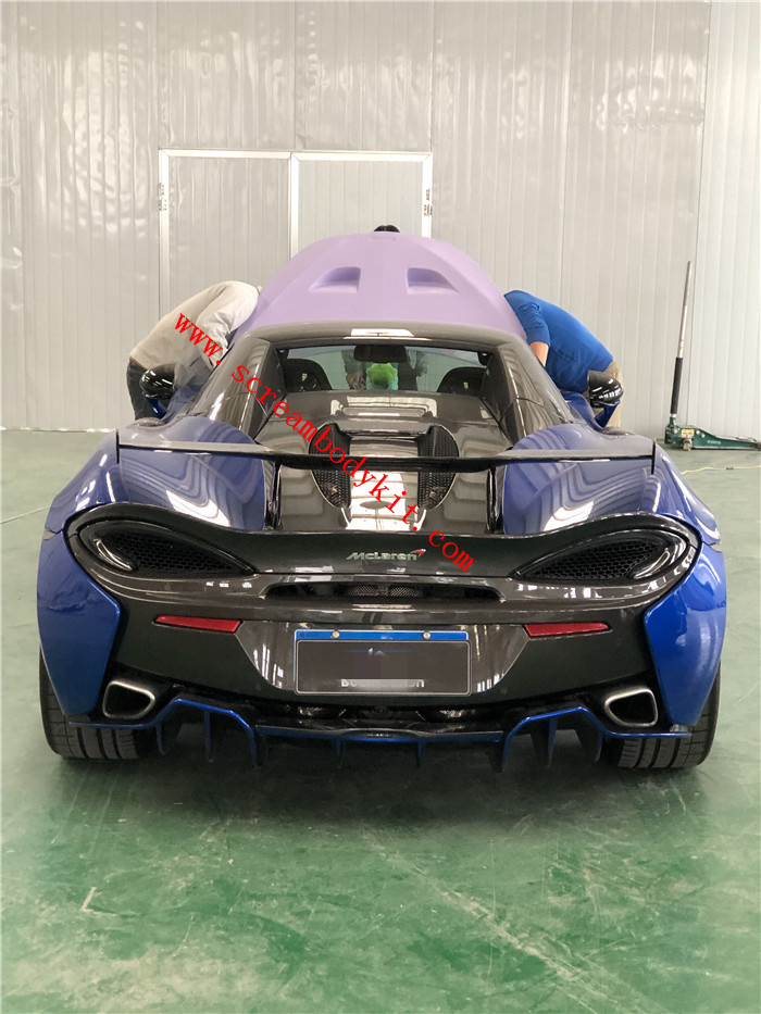 Mclaren 570S spoiler wing MSO dry carbon fiber