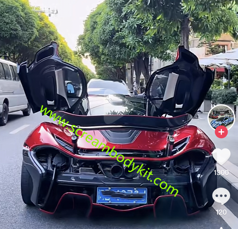 Mclaren P1 GTR body kit front bumper rear bumper side skirts fenders spoiler