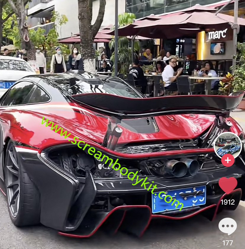 Mclaren P1 GTR body kit front bumper rear bumper side skirts fenders spoiler