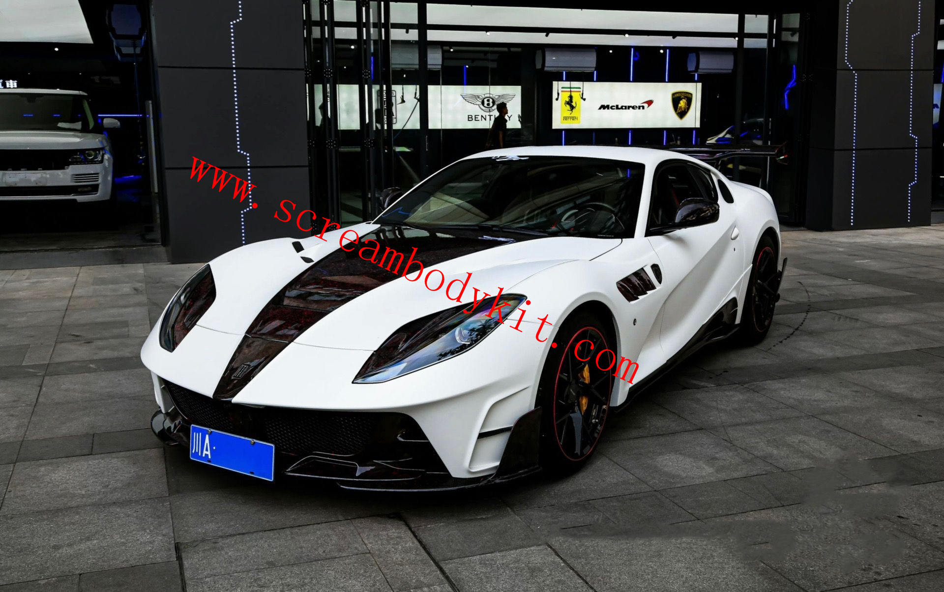 Ferrari 812 Mansory wide body kit front bumper rear bumper fenders hood spoiler