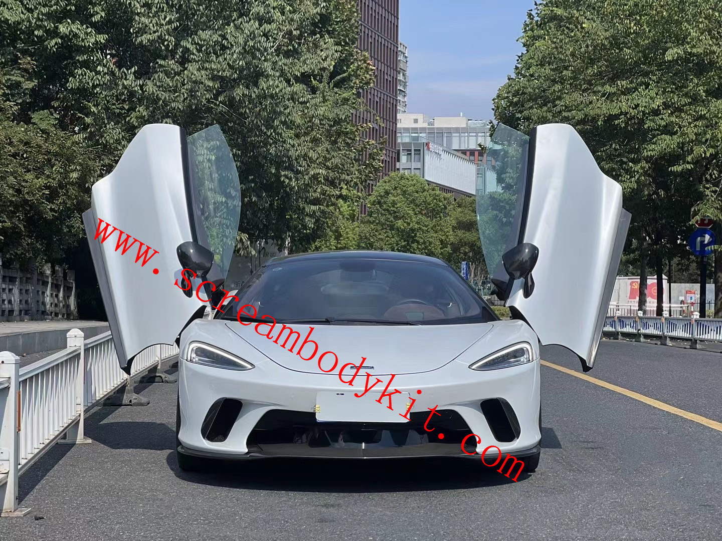 Mclaren GT Novitec body kit front lip side skirts rear lip cover mirror vents dry carbon fiber