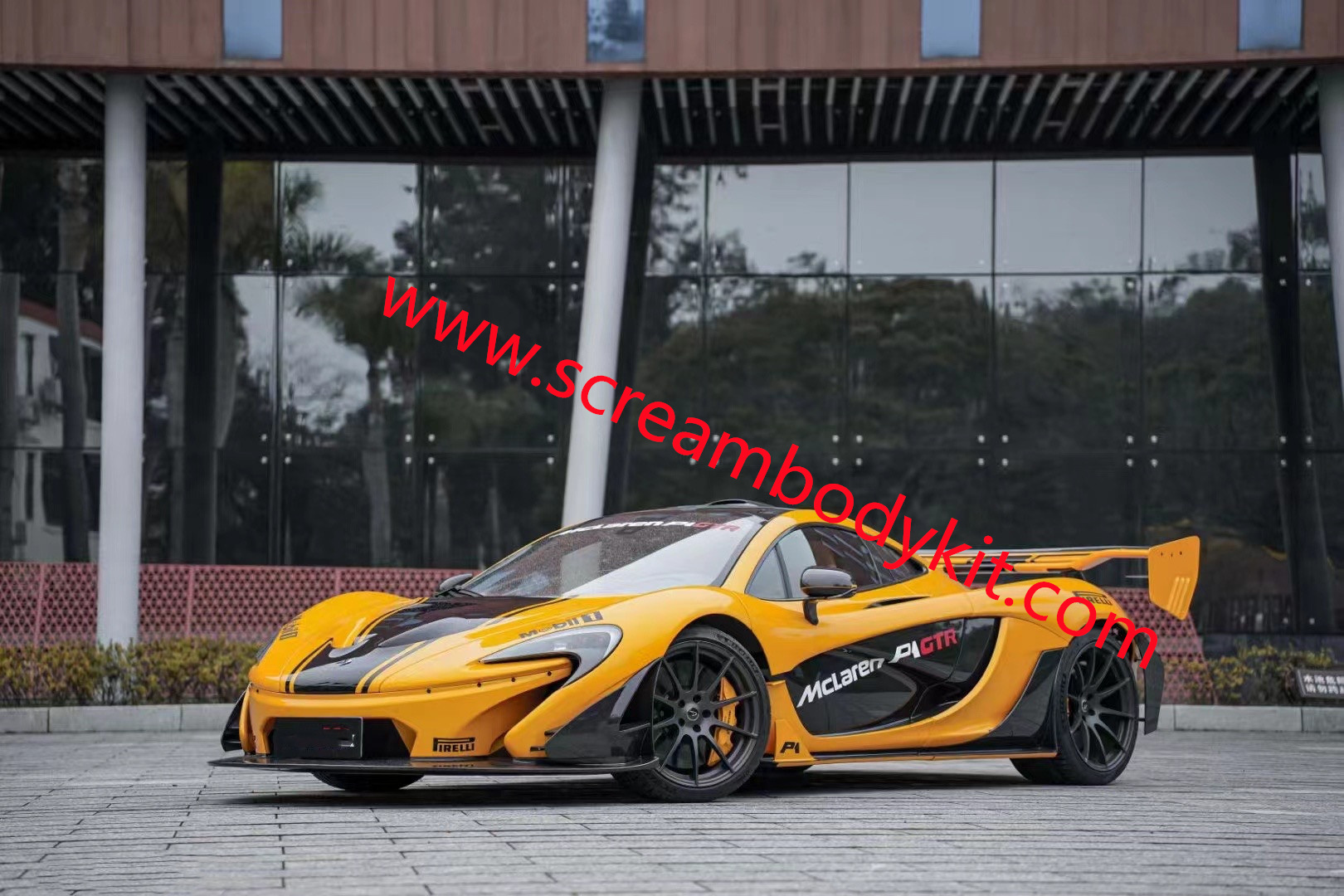 Mclaren P1 GTR senna body kit front bumper rear bumper side skirts spoiler etc full dry carbon fiber